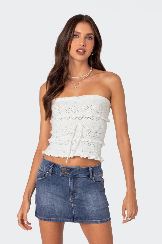 Edikted Women's Cecily Strapless Knit Top Product Image