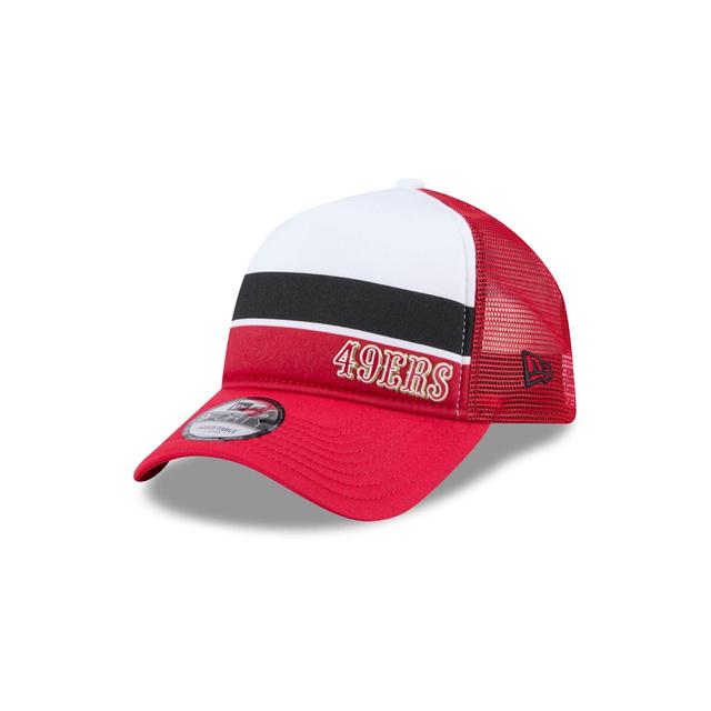 San Francisco 49ers Color Block 9FORTY A-Frame Trucker Snapback Hat Male Product Image