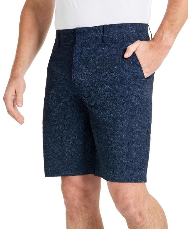 Kenneth Cole Mens Stretch Printed Seersucker Shorts Product Image