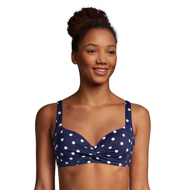 Womens Lands End DDD-Cup Twist-Front Underwire Bikini Top Product Image