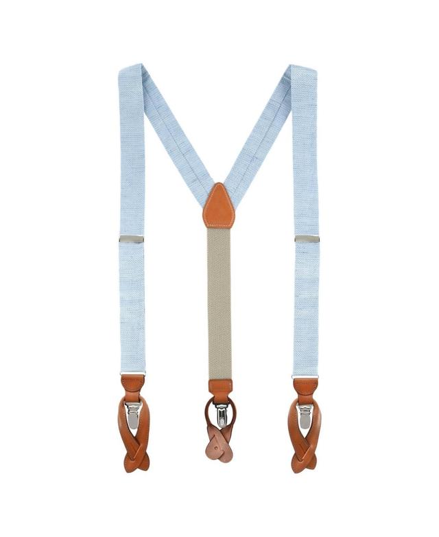 Trafalgar Mens Linen 32mm Convertible Philip Suspenders Product Image