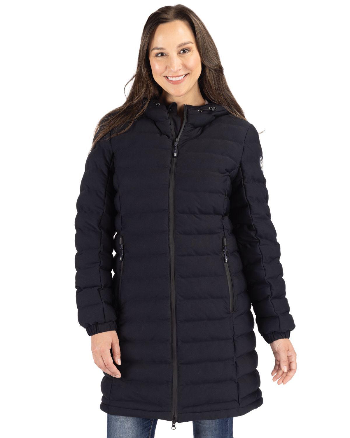 Cutter & Buck Womens Mission Ridge Repreve Eco Insulated Long Puffer Jacket Product Image