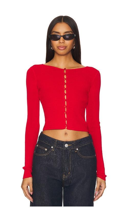 Lovers and Friends Ciara Cardigan in Red Product Image