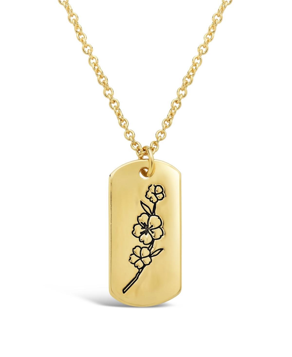 Womens Birth Flower Necklace - July/Water Lily Product Image