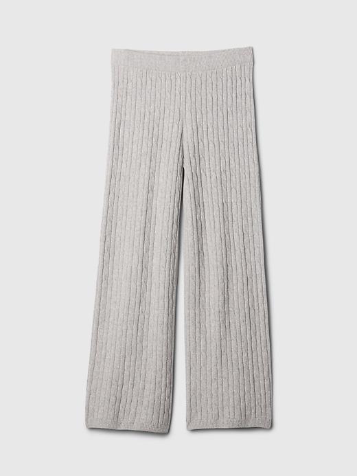 CashSoft Cable-Knit Sweater Pants Product Image