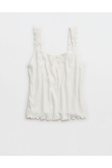 Aerie Off-Duty Pointelle Tank Top Women's Product Image