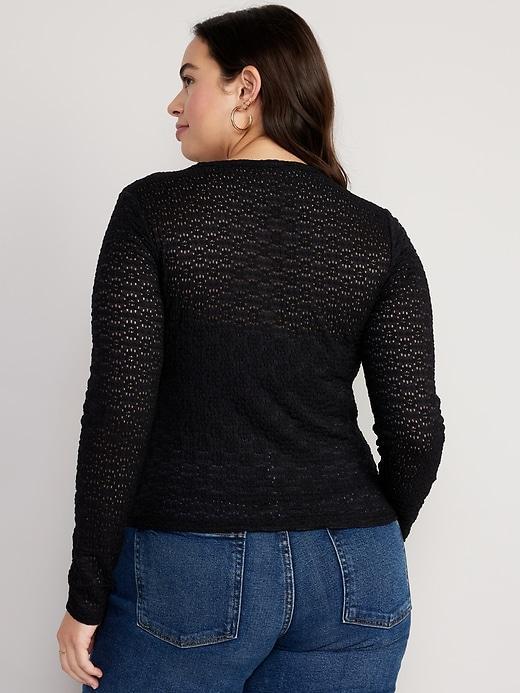 Long Sleeve Lace Top Product Image