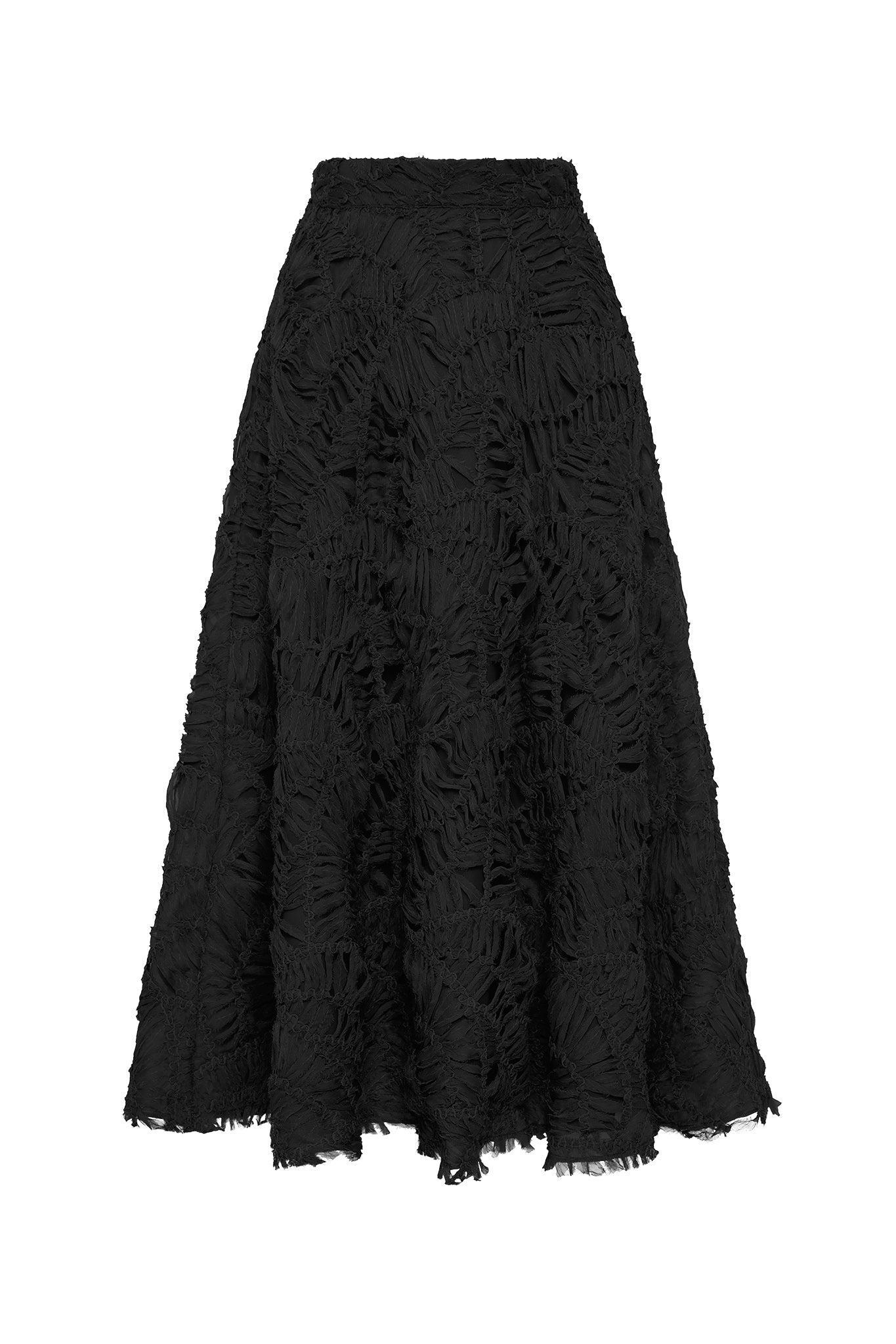 Florential Textured Midi Skirt Product Image