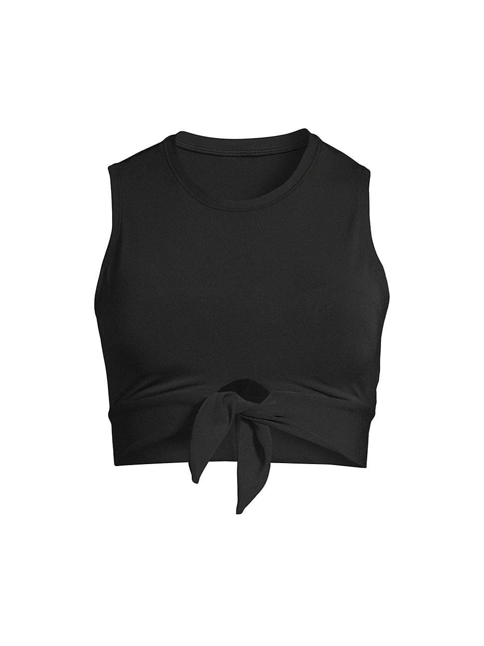 Womens Ava Cropped Swim Tank Top Product Image