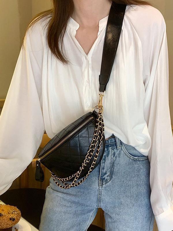 Cool Chic Chains Zipper Sling Bag Product Image