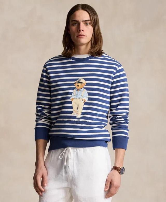 Polo Bear Stripe Sweatshirt In Lt Nvy,deck Wht Hmgy Bear Product Image