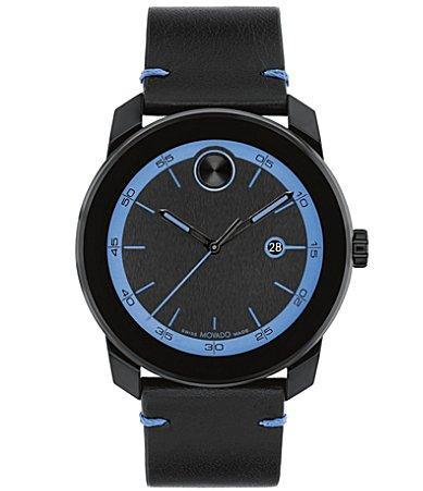 Men's Movado BoldÂ® Tr90 Black Strap Watch with Red Dial and Date Window (Model: 3601110) Product Image