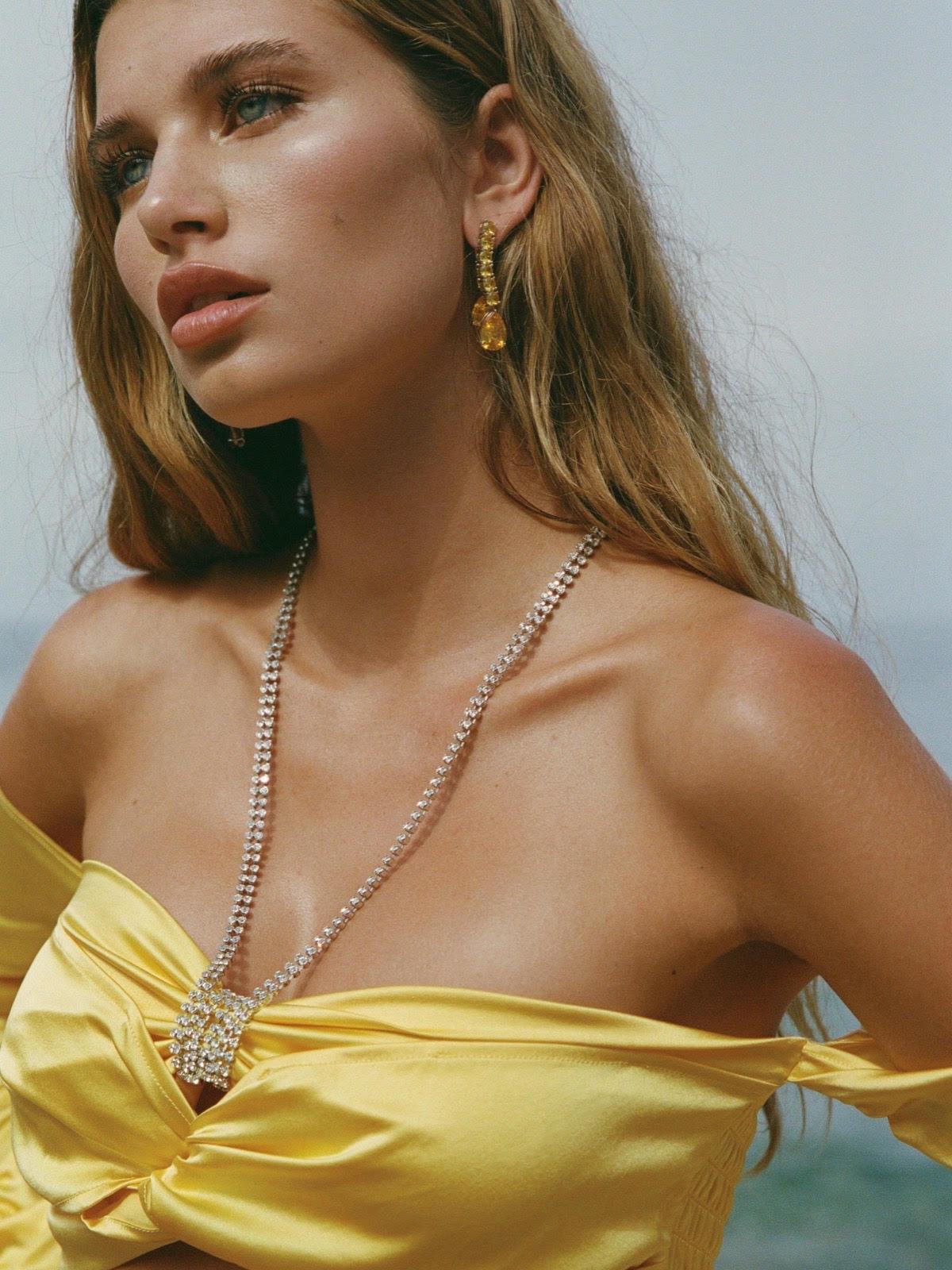 Bella Earrings (Yellow) Product Image