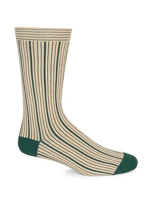 Mens Striped Cotton-Blend Socks Product Image