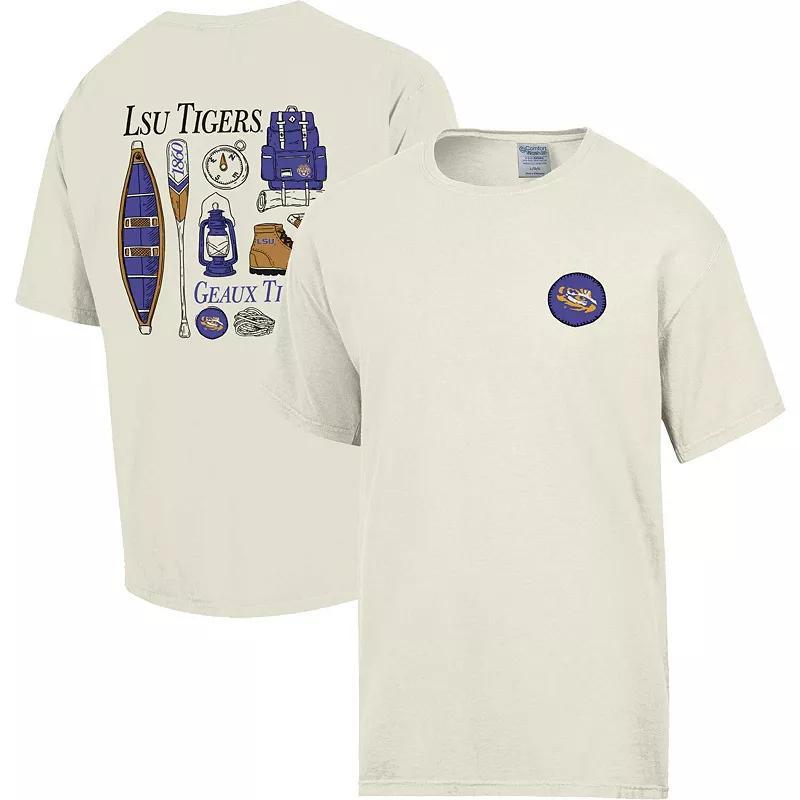 Mens Comfort Wash Cream LSU Tigers Camping Trip T-Shirt Product Image