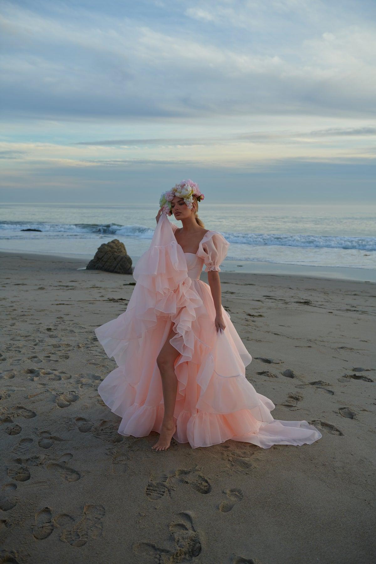 The Peach Fuzz in Bloom Bridal Gown Product Image