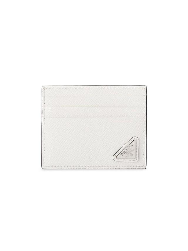 Mens Saffiano Leather Card Holder Product Image