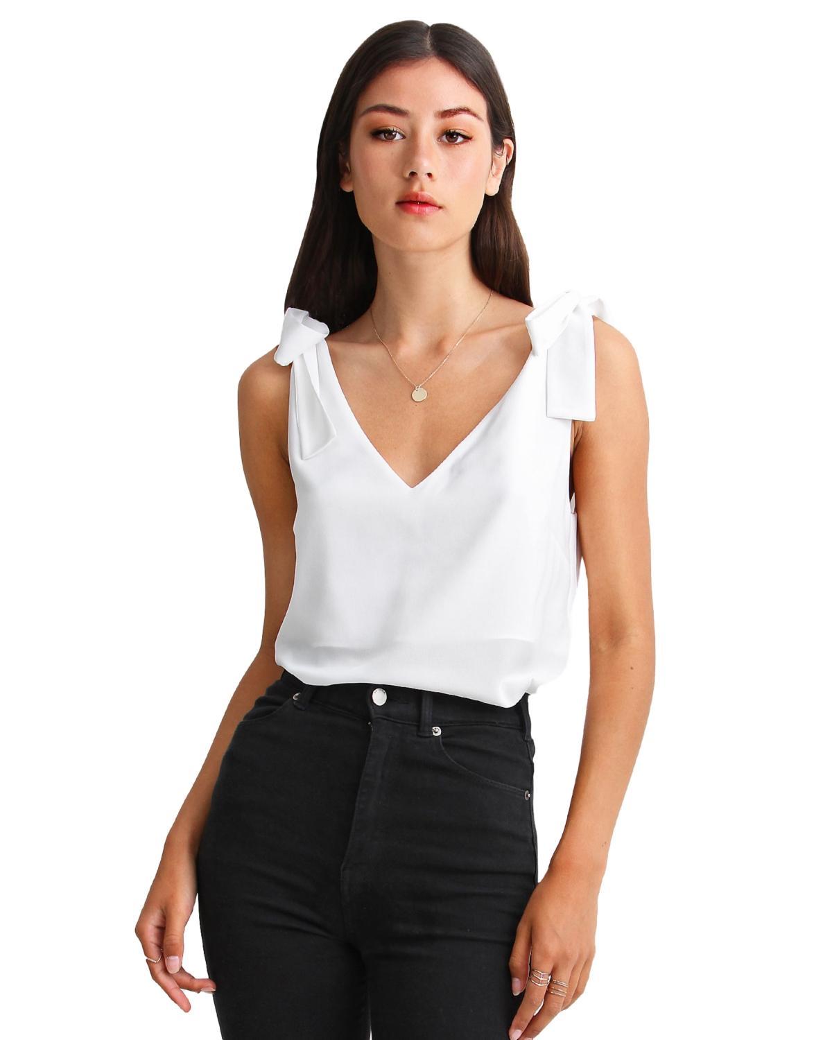 Belle & Bloom Womens Feel For You V Neck Top Product Image