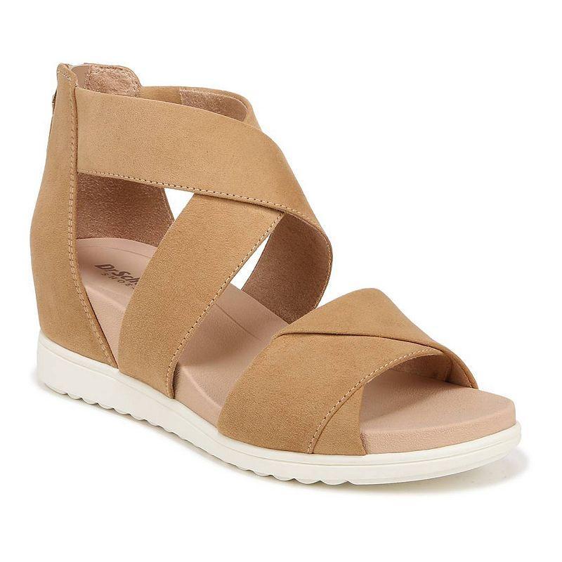 Dr. Scholl's Golden Hour Platform Wedge Sandal (Warm Microfiber) Women's Sandals Product Image