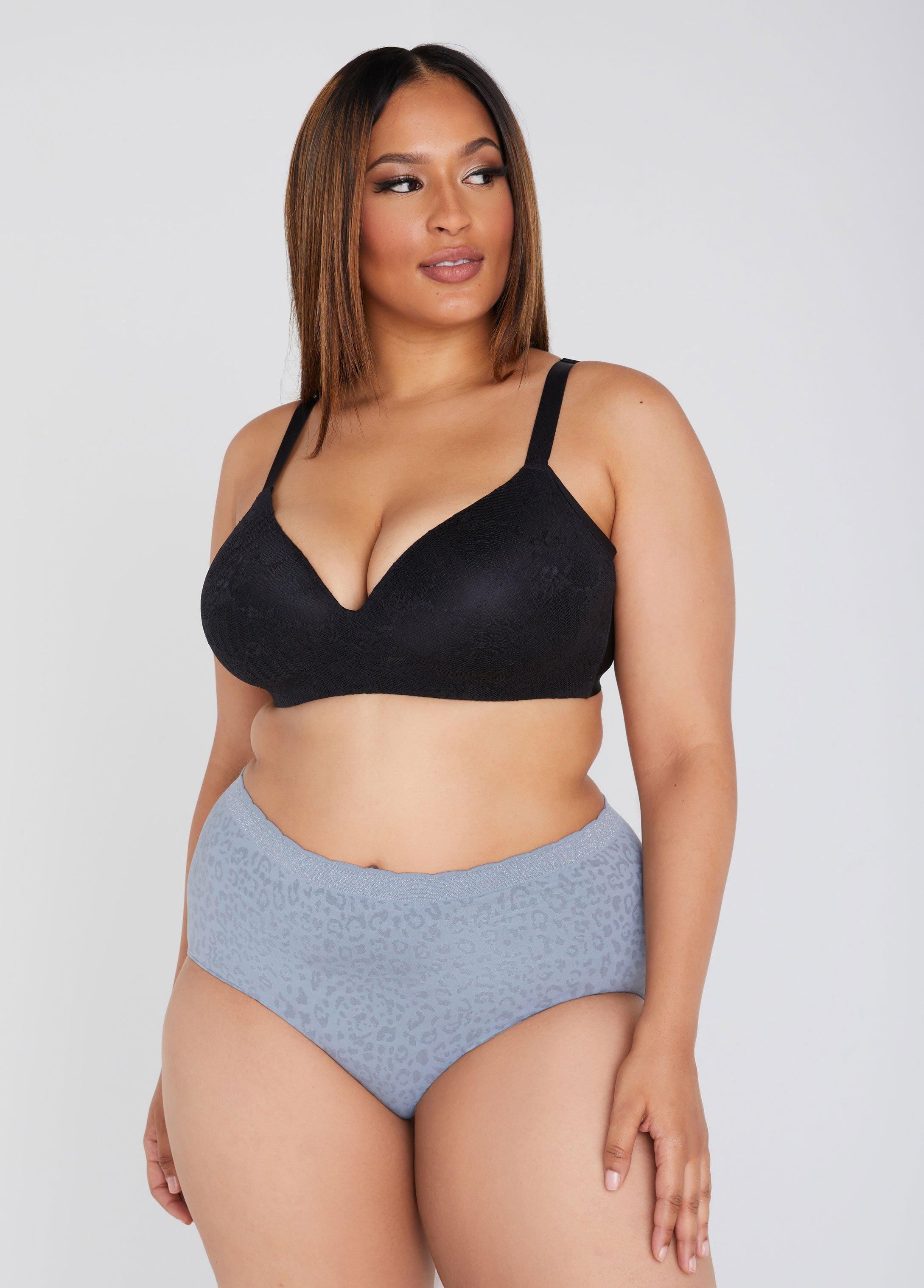 Plus Size Seamless Leopard Briefs Ashley Stewart Product Image