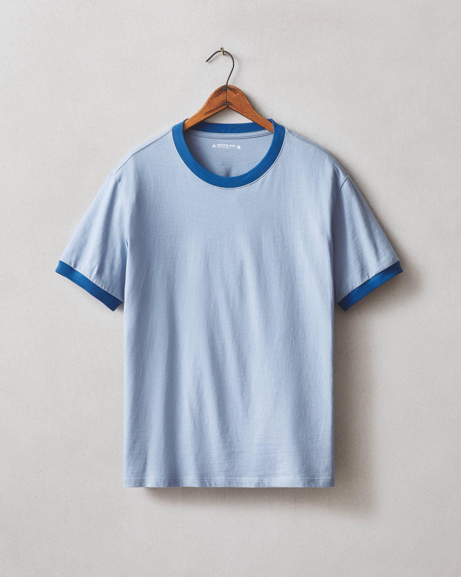 Ringer Tee - Beach Horizon/ Blue Aura Product Image