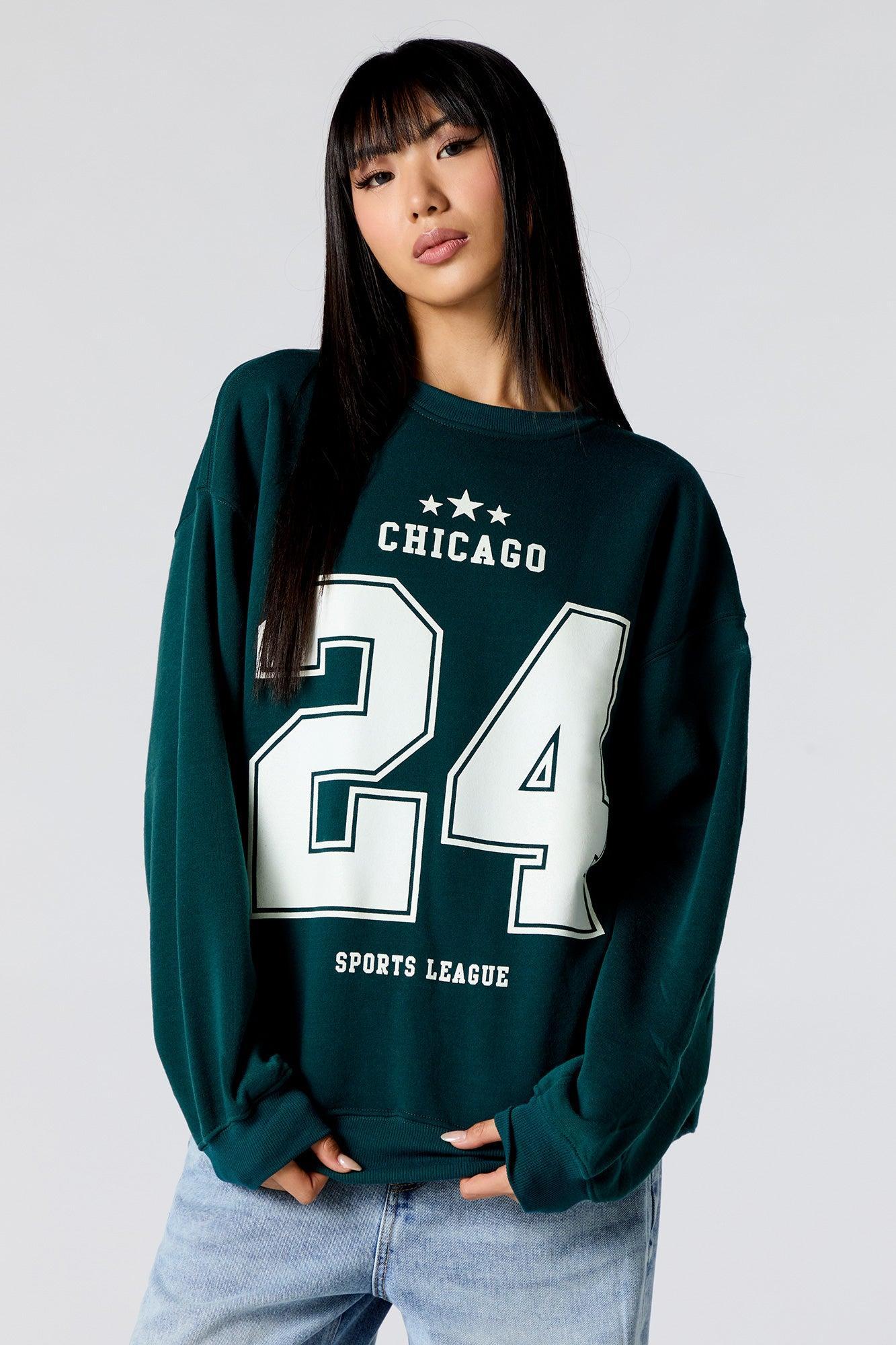 Chicago 24 Graphic Fleece Sweatshirt Female Product Image