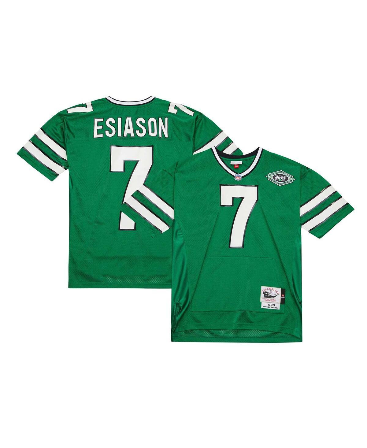 Mens Mitchell & Ness Boomer Esiason Green New York Jets 2004 Authentic Throwback Retired Player Jersey - Green Product Image