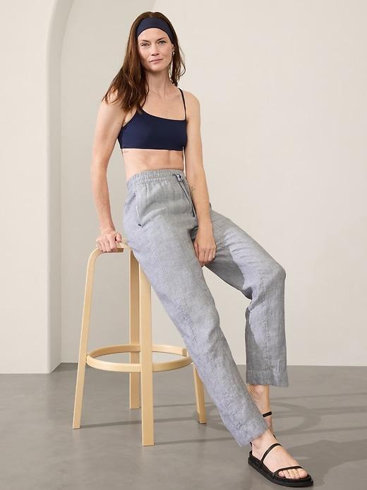 Retreat Linen High Rise Ankle Pant Product Image