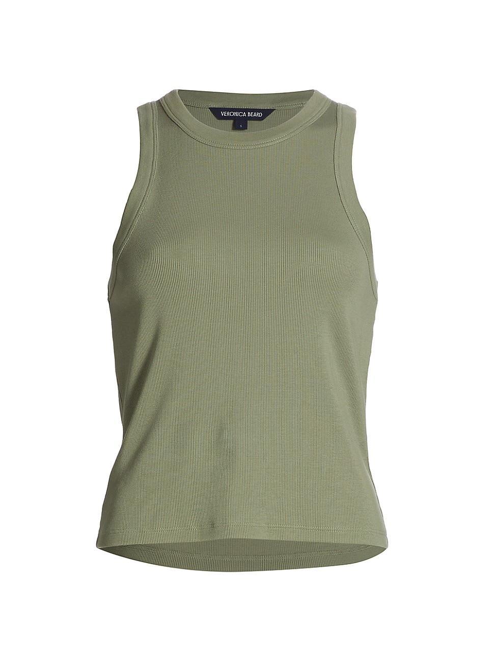 Womens Jordyn Cotton Crewneck Tank Top Product Image