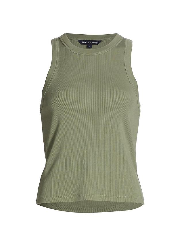 Womens Jordyn Cotton Crewneck Tank Top Product Image