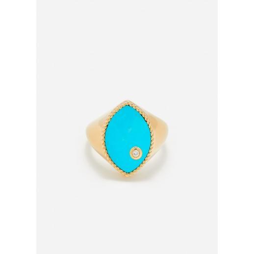 CHEVALIÈRE MARQUISE TURQUOISE OR JAUNE Product Image