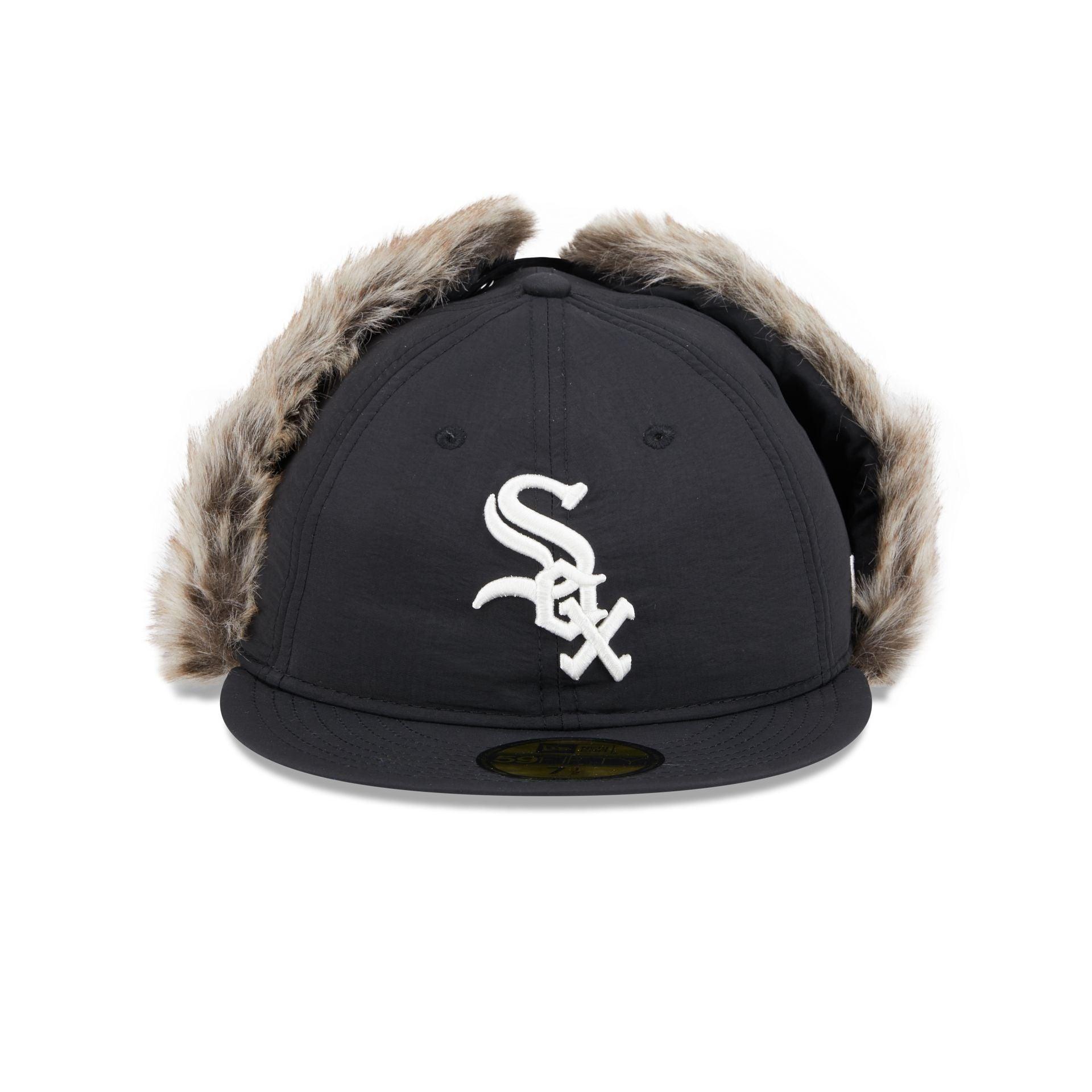 Chicago White Sox Winter Dog Ear Retro Crown 59FIFTY Fitted Hat Male Product Image