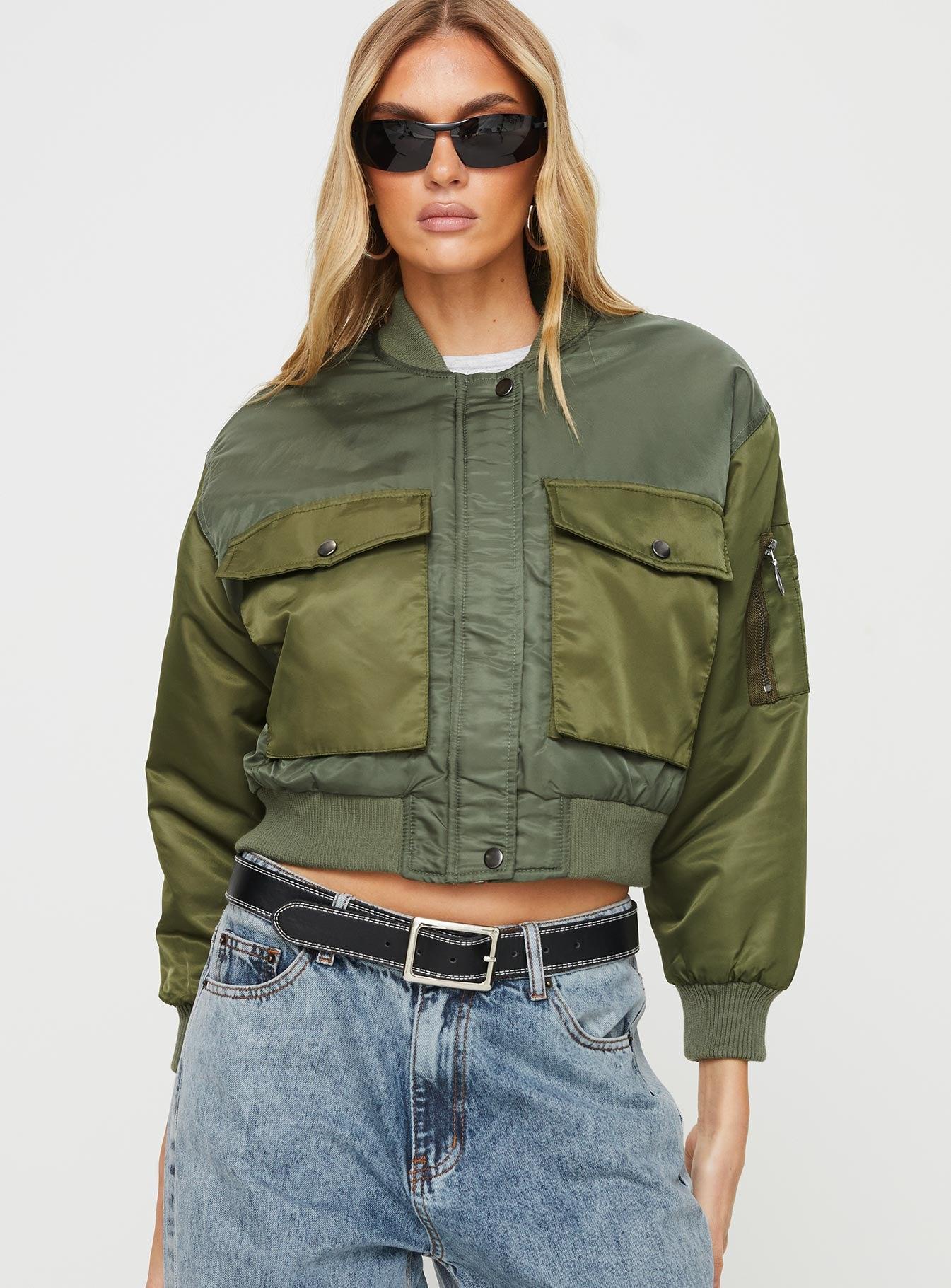 Milener Utility Bomber Jacket Olive Product Image