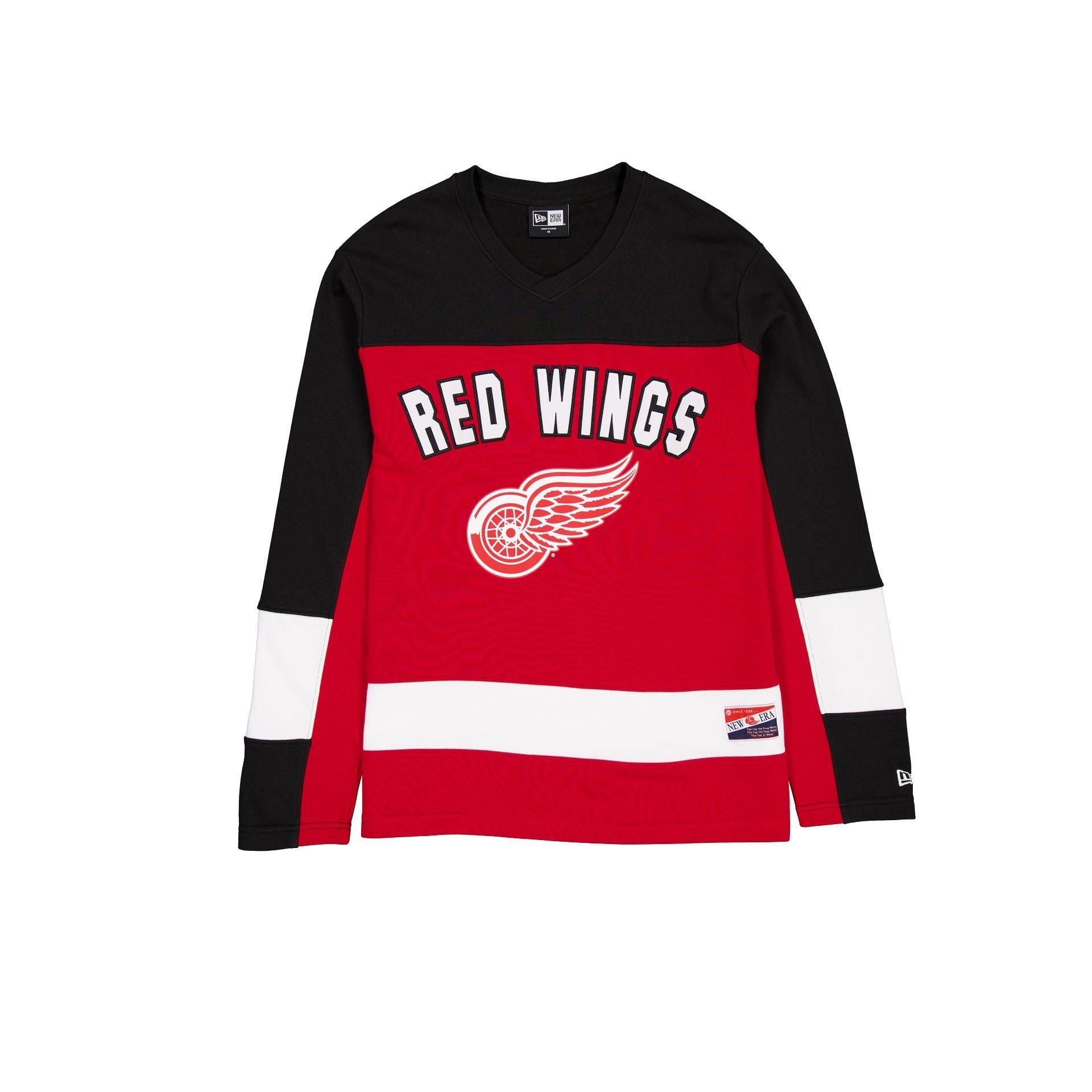 Detroit Red Wings Throwback Long Sleeve T-Shirt Male Product Image