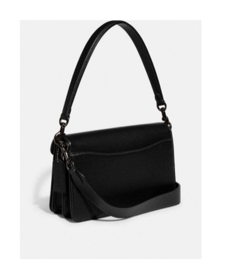 COACH Tabby Pebbled-leather Shoulder Bag In Black Leather Product Image