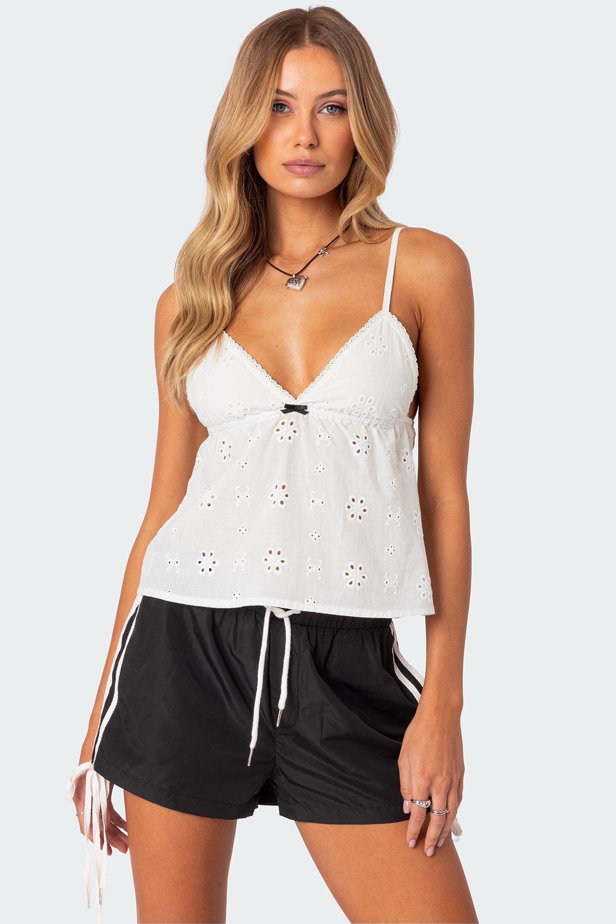 Emilie Eyelet Tank Top Product Image