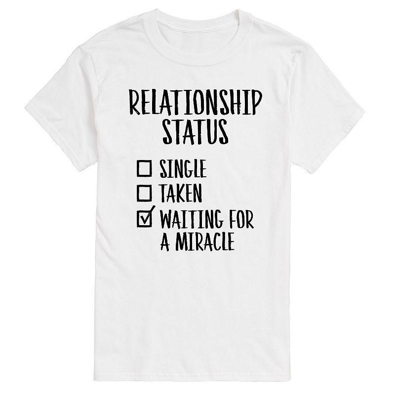 Big & Tall Relationship Status Checklist Graphic Tee, Mens Product Image