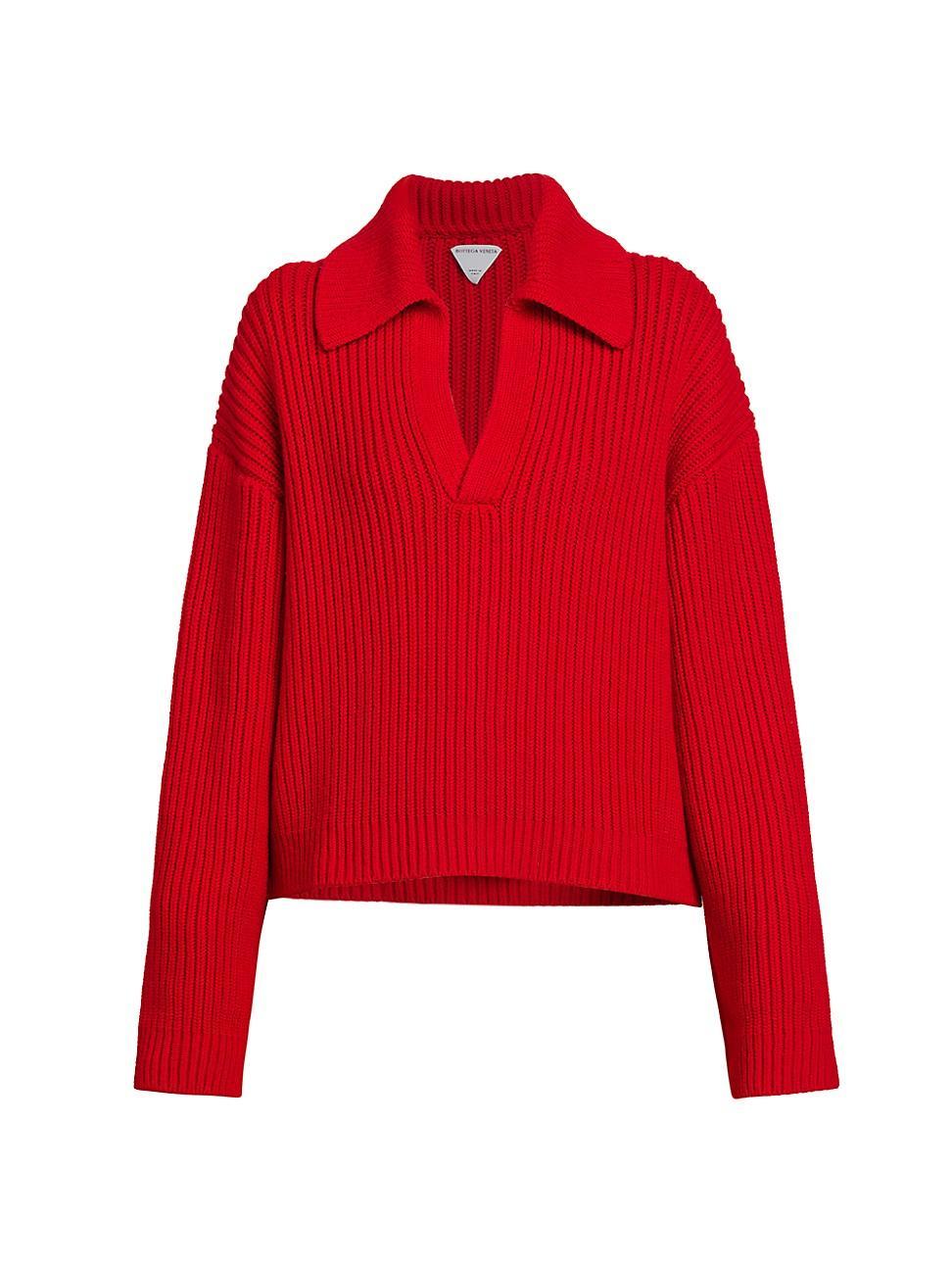 Womens Cashmere-Blend Textured Sweater Product Image