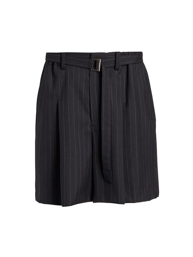 Mens Pinstriped Suiting Shorts Product Image