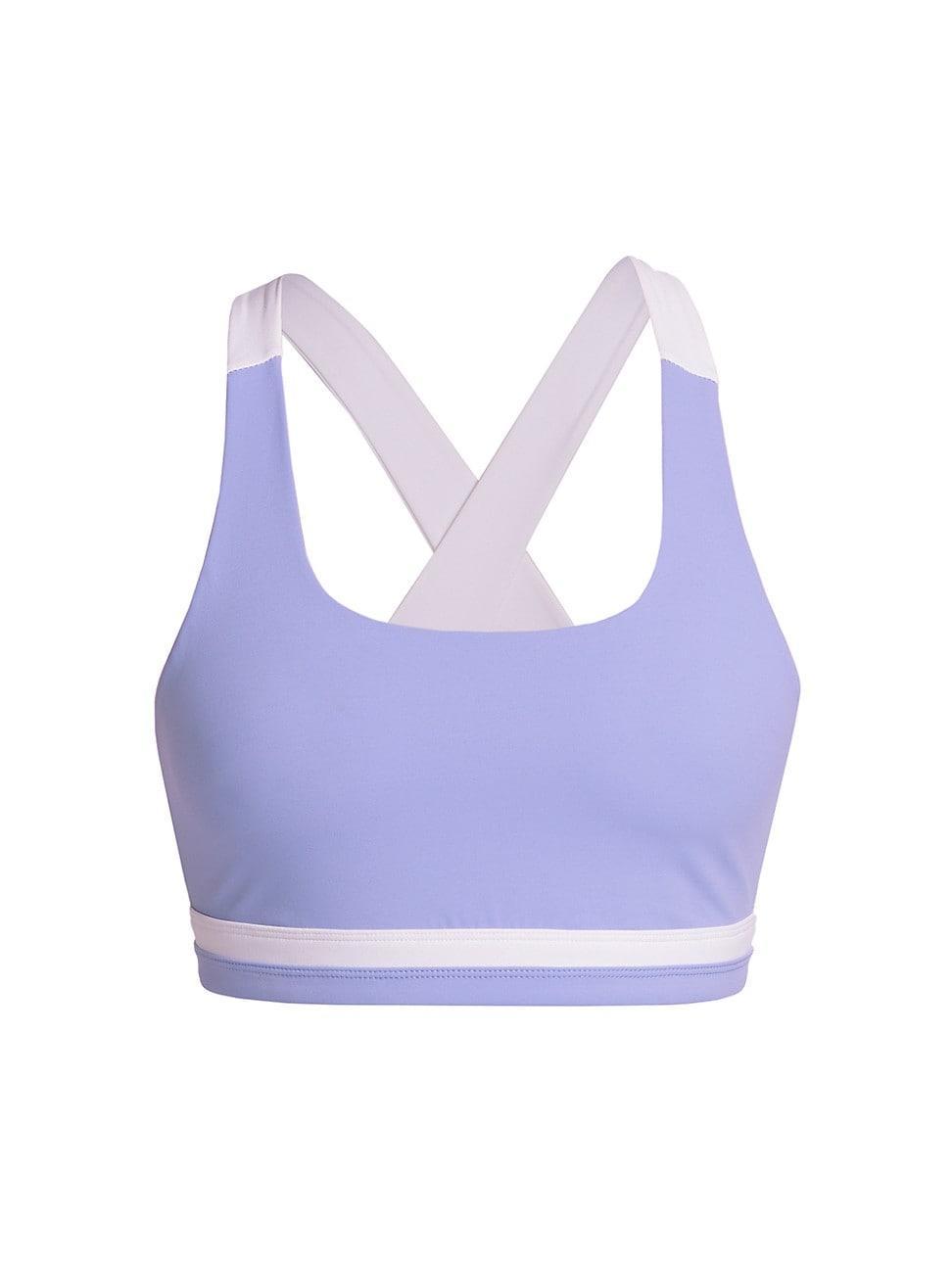 Splits59 Miles Rigor Sports Bra in Lavender. Product Image