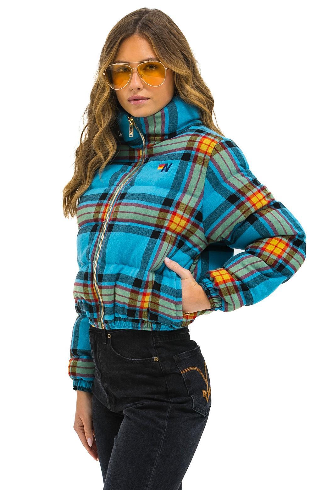 APRES PLAID PUFFER JACKET - JACKSON PLAID Female Product Image