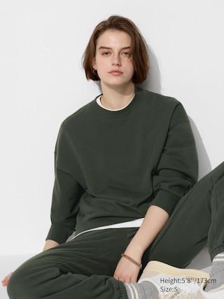 Womens Sweatshirt Dark Green 2XL UNIQLO US Product Image