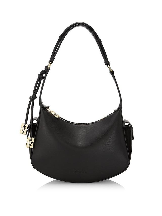 Womens Recycled Leather Shoulder Bag Product Image