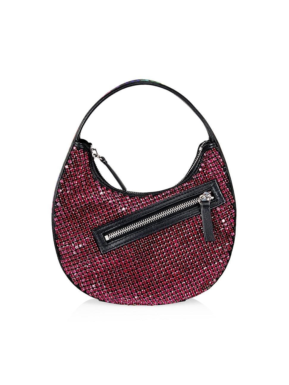 Womens Fuschia Sparkle Mini Egg Bag Product Image