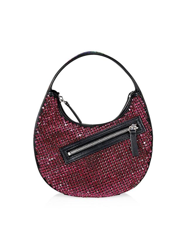 Womens Fuschia Sparkle Mini Egg Bag Product Image