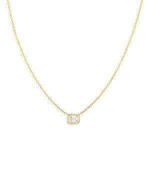 Womens Tiny Treasures 18K Yellow Gold & Emerald-Cut Diamond Pendant Necklace - Yellow Gold Product Image