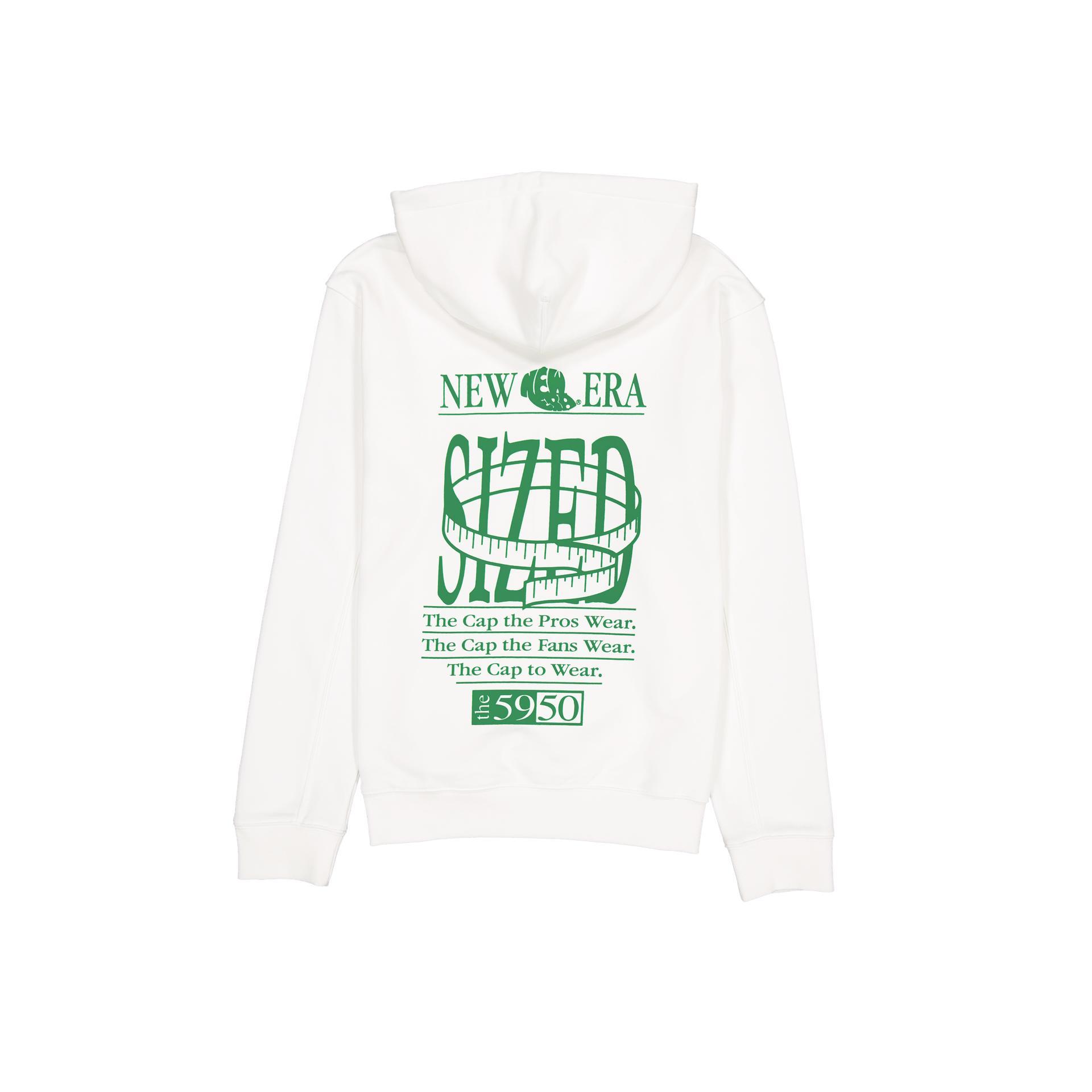 Brand New Era Sized Graphic College White Hoodie Male Product Image