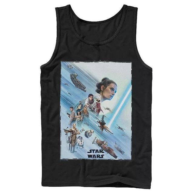 Mens Star Wars The Rise of Skywalker Rey Poster Tank Black Product Image