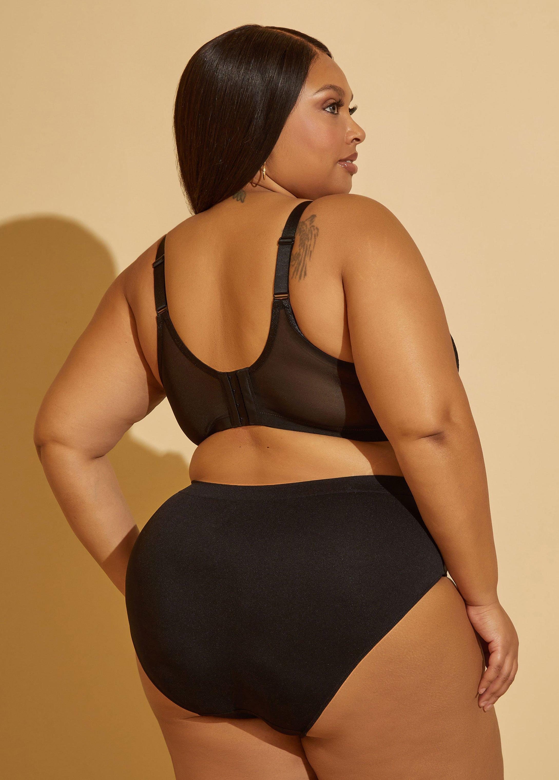 Plus Size Seamless Logo Briefs Ashley Stewart Product Image