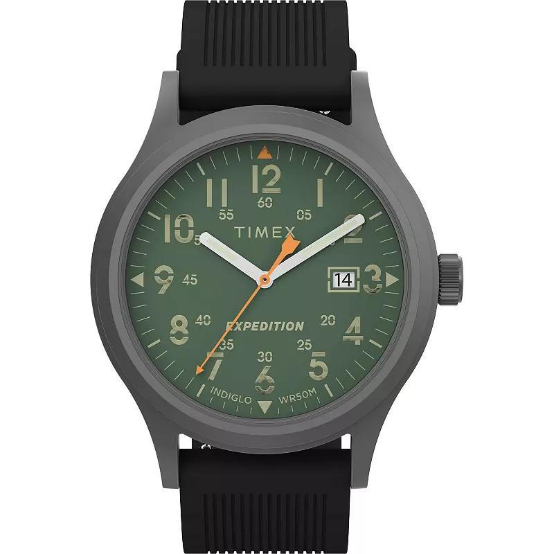 Timex Mens Expedition Scout Silicone Strap Watch - TW4B30200JT Black Product Image